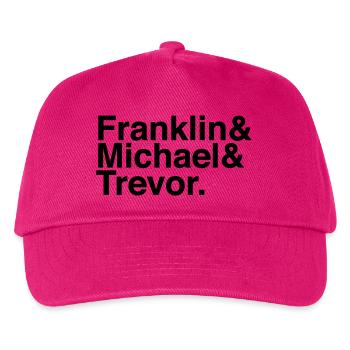 GTA 5 – Franklin&Michael&Trevor. - Kinder Basecap - Fuchsia - Vorne
