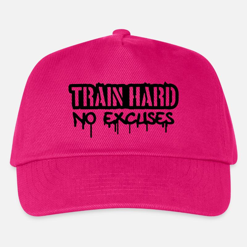 Train Hard No Excuses Logo - Kids’ Baseball Cap - fuchsia
