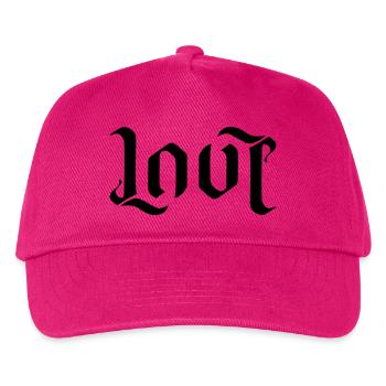 LOVE AMBIGRAM FONT - Kids’ Baseball Cap - fuchsia - Front