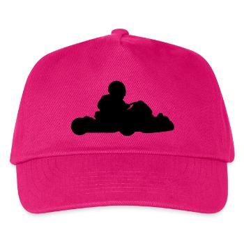 go_kart_silhouette_c1 - Kinder Basecap - Fuchsia - Vorne