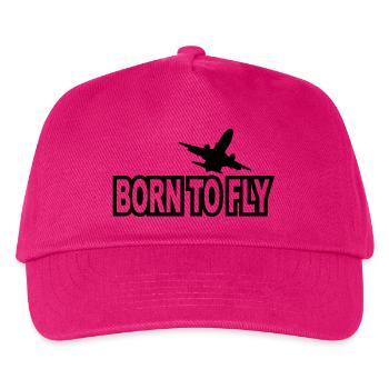 born to fly - Kids’ Baseball Cap - fuchsia - Front