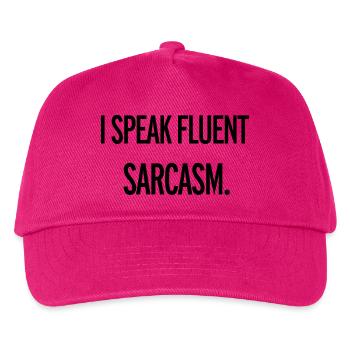 Sarcasm - Casquette de baseball Enfant - fuchsia - Devant