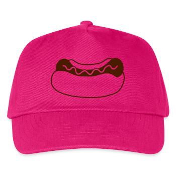 Fast Food Wuerstchen - Casquette de baseball Enfant - fuchsia - Devant