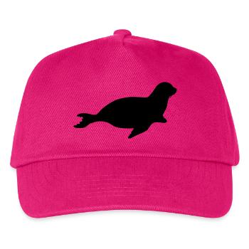 seal animal - Kids’ Baseball Cap - fuchsia - Front