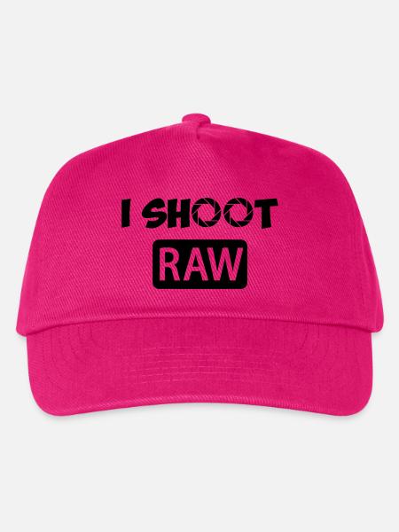 I Shoot RAW - Kinder Basecap - Fuchsia