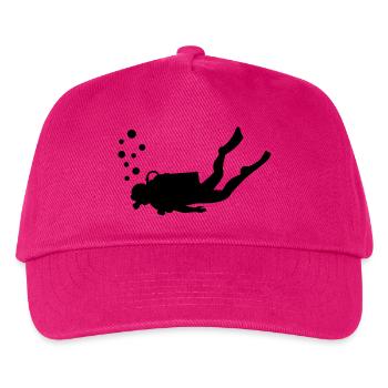 Scuba diver - Kids’ Baseball Cap - fuchsia - Front
