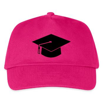 Doktor Akademiker Mütze - Kinder Basecap - Fuchsia - Vorne