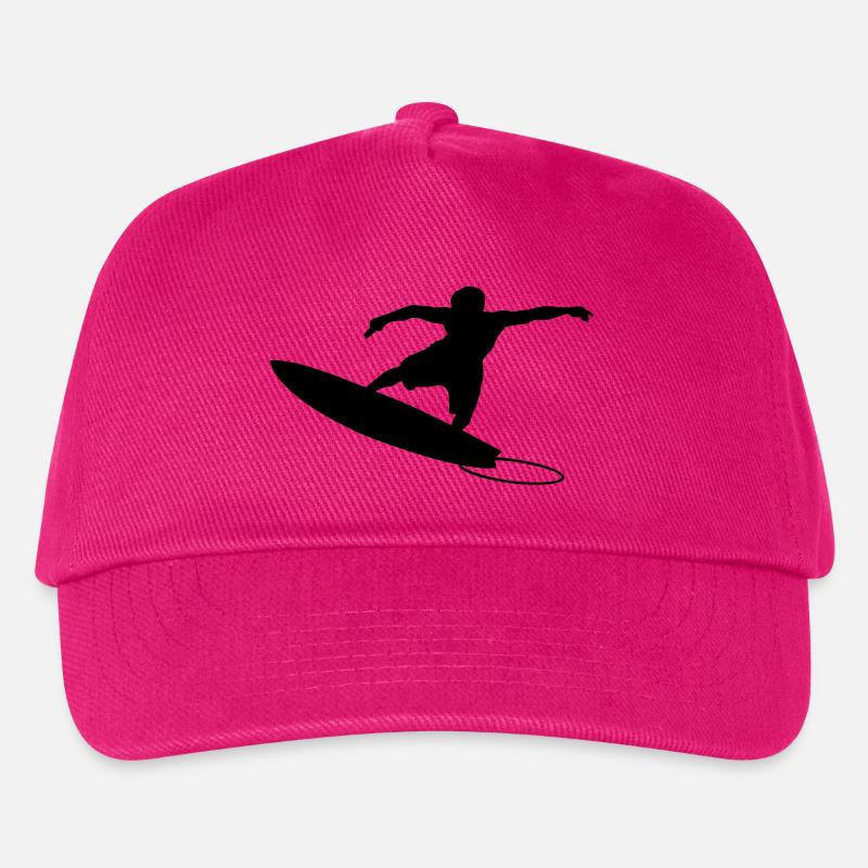 Surfer 4 (Vector) - Kinder Basecap - Fuchsia