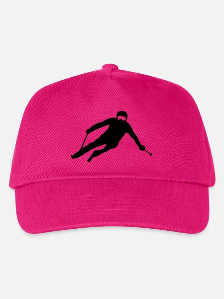 Sport - Skifahrer - Kinder Basecap - Fuchsia