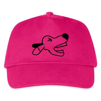 Dog, angry, biting, , barking, barking, loud, yapping - Kids’ Baseball Cap - fuchsia - Front