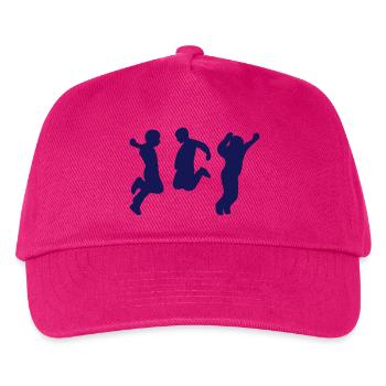 people jumping - Kids’ Baseball Cap - fuchsia - Front