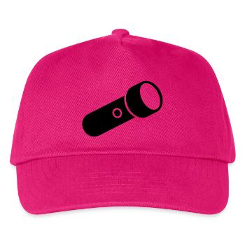 Lampe de poche - Casquette de baseball Enfant - fuchsia - Devant
