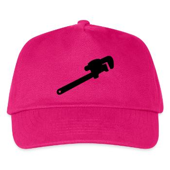 wrench, mechanic tool, plumber - Kids’ Baseball Cap - fuchsia - Front
