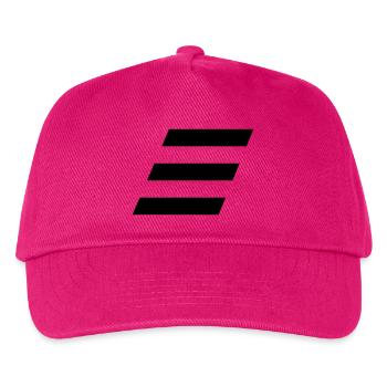 Slanted stack - Kids’ Baseball Cap - fuchsia - Front