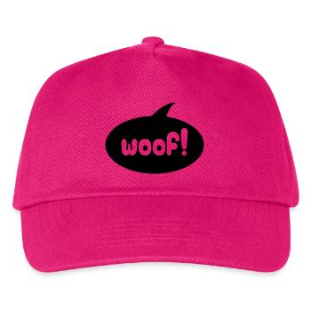 Woof - Kids’ Baseball Cap - fuchsia - Front