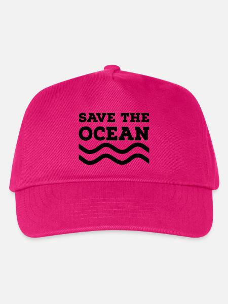 Rettet den Ozean - Kinder Basecap - Fuchsia