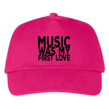 music was my first love ii - Kinder Basecap - Fuchsia - Vorne
