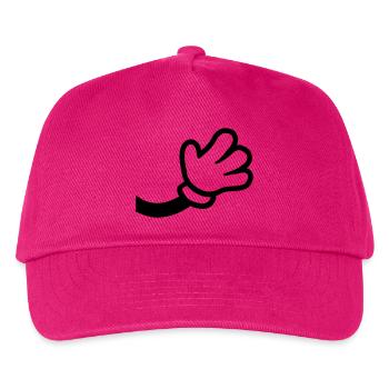 Comic Hand Waving - Kids’ Baseball Cap - fuchsia - Front