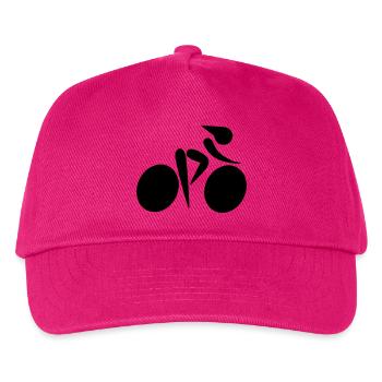Rennradfahrern - Kinder Basecap - Fuchsia - Vorne