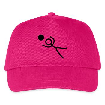 Stickman Torwart - Kinder Basecap - Fuchsia - Vorne