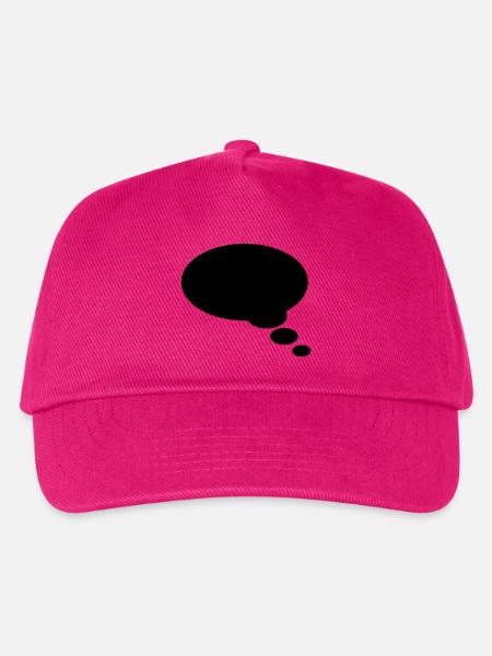 Sprechblase, Textblase, Comic bubble, Dein Text - Kinder Basecap - Fuchsia