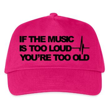 Wenn die Musik zu laut ist - Kinder Basecap - Fuchsia - Vorne