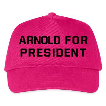 ARNOLD FOR PRESIDENT - Kinder Basecap - Fuchsia - Vorne
