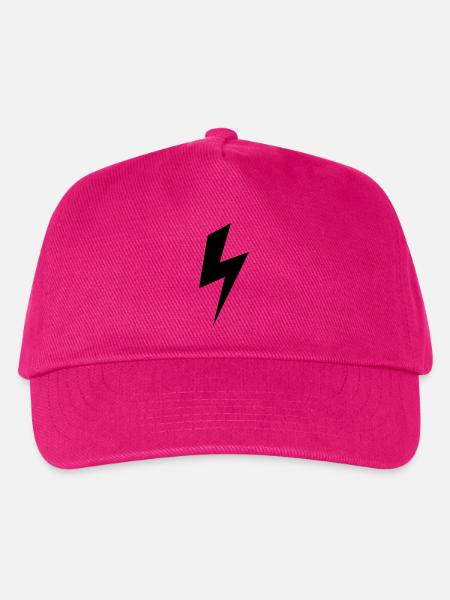 Strom Blitz Elektro Icon - Kinder Basecap - Fuchsia