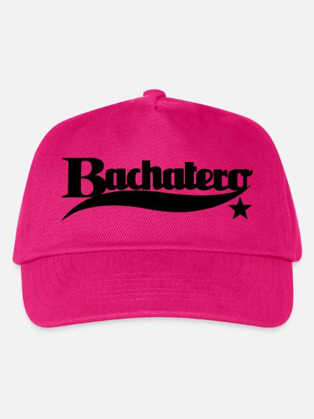 Bachatero Star - Bachata Dance Shirt - Kinder Basecap - Fuchsia