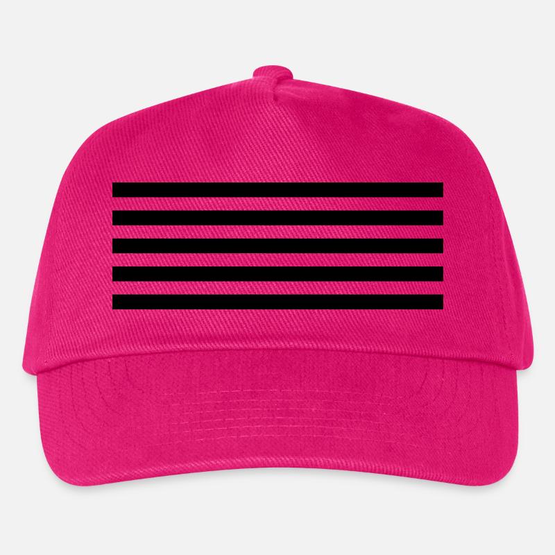 Gestreift - Kinder Basecap - Fuchsia