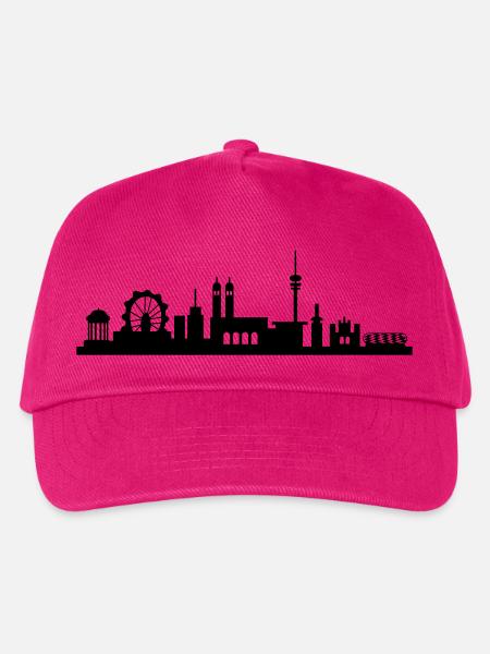 muenchen_skyline_001 - Kinder Basecap - Fuchsia