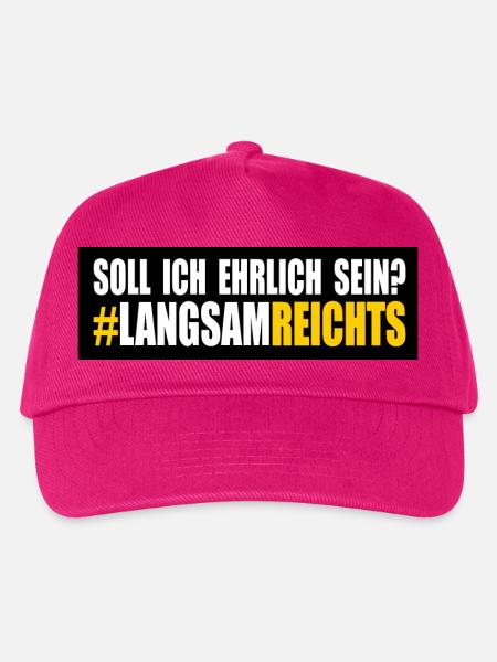LANGSAM REICHTS - Kinder Basecap - Fuchsia