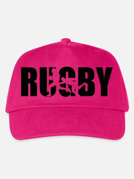 Klassisches Rugby Design – Stärke & Teamgeist - Kinder Basecap - Fuchsia