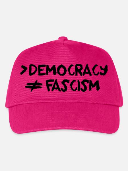 Mehr Demokratie Kein Faschismus Antifaschistisch - Kinder Basecap - Fuchsia