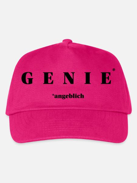 GENIE angeblich – minimalistisches Ironie-Statemen - Kinder Basecap - Fuchsia