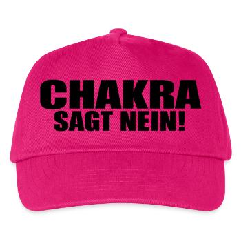Chakra Sagt Nein! - Kinder Basecap - Fuchsia - Vorne