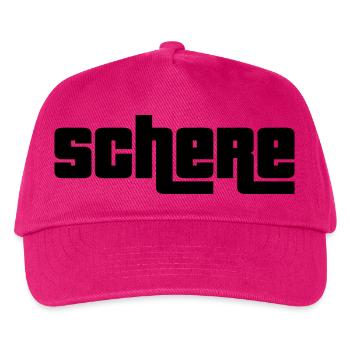 Schere schwarz - Kinder Basecap - Fuchsia - Vorne