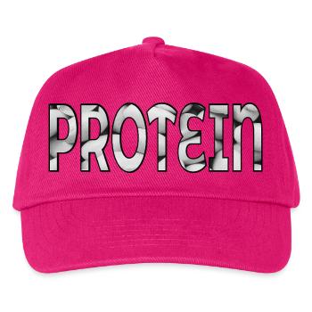 Protein Bohnen - Kinder Basecap - Fuchsia - Vorne