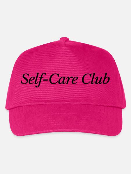 Self-Care Club: Wellness-Grafikdesign - Kinder Basecap - Fuchsia