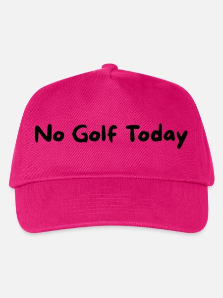 Kein Golf Heute Slogan - Kinder Basecap - Fuchsia