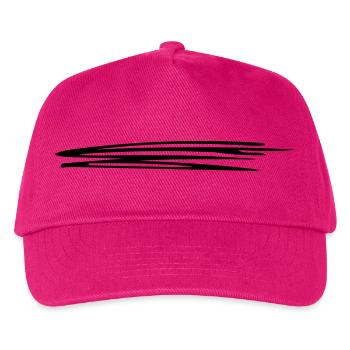 Sweeping lines | Vectorgraphic = Change Colors - Kids’ Baseball Cap - fuchsia - Front