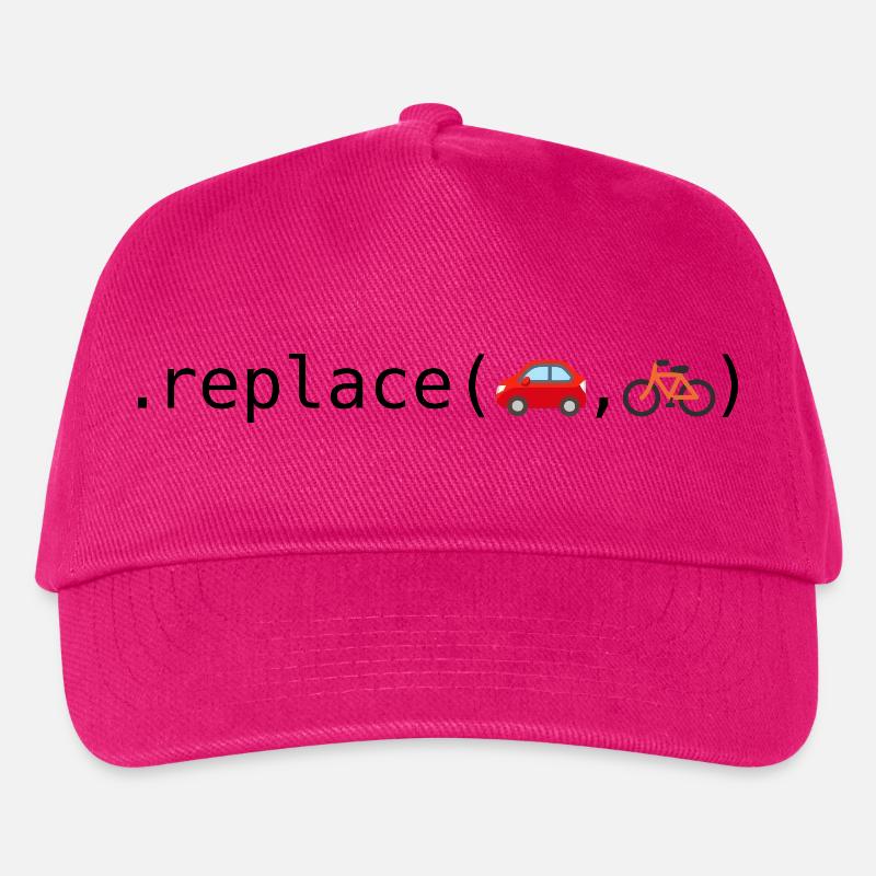 Replace cars with bikes; Python edition - Kids’ Baseball Cap - fuchsia