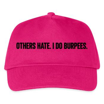 ANDERE HASSEN. ICH MACHE PURBEES. - Kinder Basecap - Fuchsia - Vorne