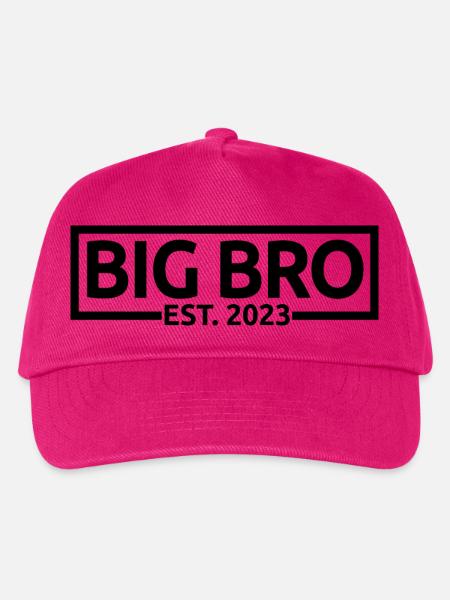 Big Bro Est. 2023 zum Big Brother befördert - Kinder Basecap - Fuchsia