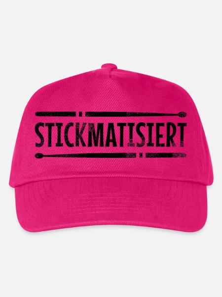 stickmatisiert drummer - Kinder Basecap - Fuchsia