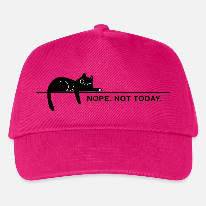 Nope. Not today. – Minimal Katze Statement - Kinder Basecap - Fuchsia