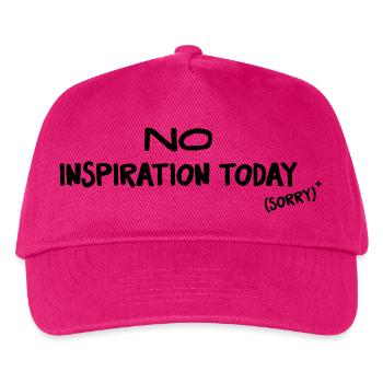 Heute keine Inspiration – Kreativer Humor - Kinder Basecap - Fuchsia - Vorne