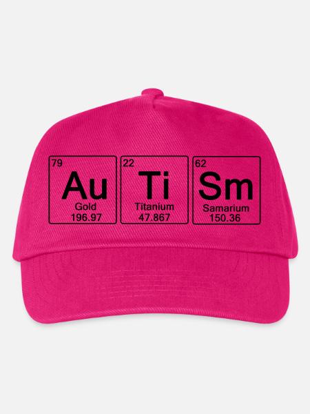 Autismus – ironisches Periodensystem - Kinder Basecap - Fuchsia
