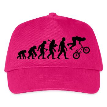 BMX Rider - BMX-Evolution Für BMX Fahrer - Kinder Basecap - Fuchsia - Vorne