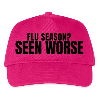 Arzthelferin - Flu Season Seen Worse - Praxis - Kinder Basecap - Fuchsia - Vorne